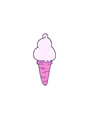 Karikatür karikatürlü dondurmanın gösterişli satış animasyonu