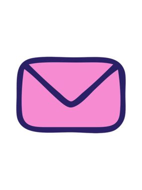 Kağıt bir zarfın çizgi filminin ışık efekti animasyonu