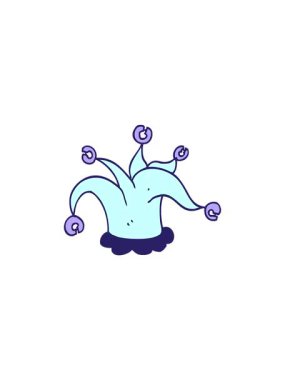 Çizgi film soytarı şapkasının gösterişli satış animasyonu