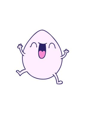 Çizgi film yumurtasının yıldız patlaması etkisi animasyonu