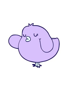 Elle çizilmiş kuşun neon ışık efekti animasyonu