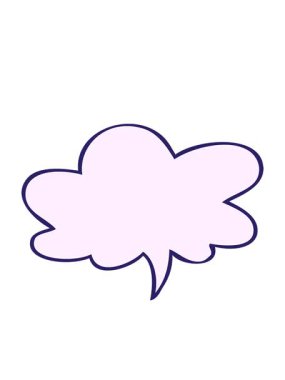 Konuşma baloncuğu ile çizgi film konuşma balonunun hareketli animasyonu