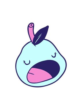 Dikkat çekici çizgi film armudu animasyonu.