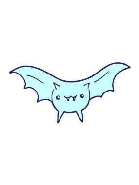 Yarasa çizgi filminin titreşimli animasyonu