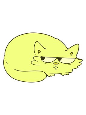 Çizgi film şüpheli kedinin renk animasyonu değişiyor