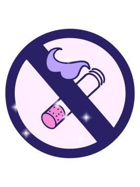 Sigara içilmesine izin verilmeyen bir tabelanın çiziminin simge etkisi