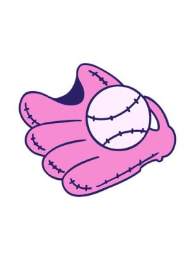 Beyzbol ve eldiven animasyonunu bob ve duraklat