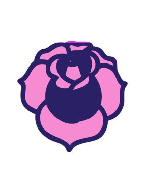 Dövme stili dekoratif çiçek çiziminin canlandırmasını çalıştır