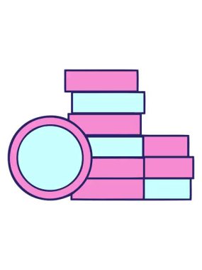 Titreyen hareketli sevimli bozuk para çizgi filmi.