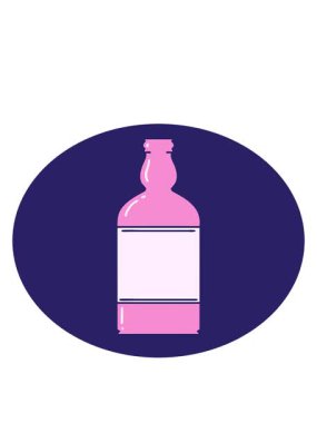 Şişenin ikonik dövme görüntüsünün hareketli animasyonu