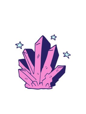 yanıp sönen radyan çizgileri sihirli bir kristalin çizgi filmlerinin animasyonu