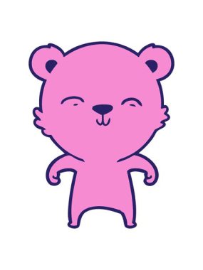 Mutlu ayı çizgi filminin animasyonunu salla ve durdur