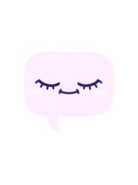 Konuşma baloncuğunun düz renk retro karikatürünü döndüren hareket animasyonu