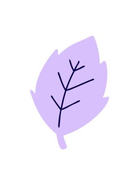 Basit çizgi film yaprağının neon ışık efekti animasyonu