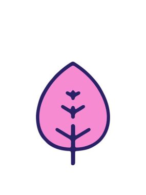 Basit yaprak tasarım ögesinin canlandırması açılıyor