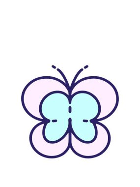 Basit, sevimli bir kelebeğin animasyonunu büyütüyorum.