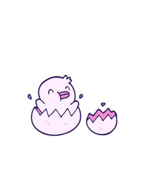 Yanıp sönen radyal çizgiler. Sevimli karikatür hatunlarının animasyonu.