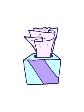 Bir kutu mendilin hareketli canlandırması