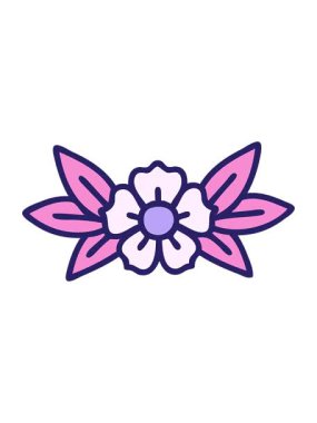 Çiçek çizim elementinin hareketli animasyonu