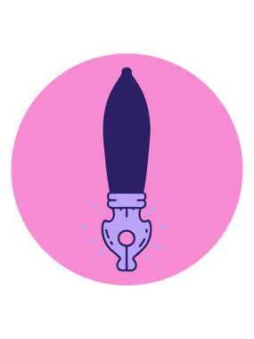 Dövme stili dolmakalemin simgesinin canlandırmasını bob ve duraklat