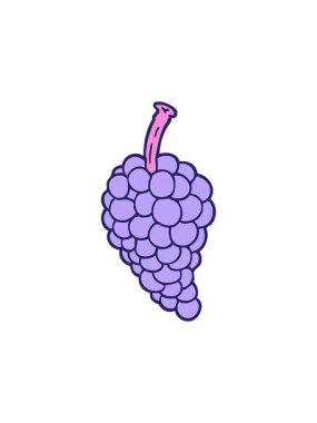 Karikatür karalama üzümlerinin canlandırma efekti