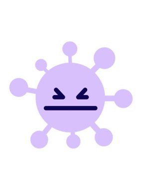 Basit sinir bozucu virüs tasarımının neon ışık efekti animasyonu