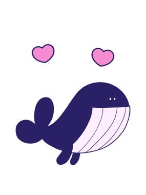 dönen kalp animasyonu çizgi balina