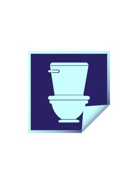 Klozet kare soyma etiketi illüstrasyonunun yıldız patlaması etkisi animasyonu