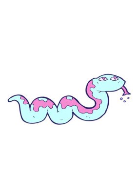 yılan çizgi filminin hareketli animasyonu