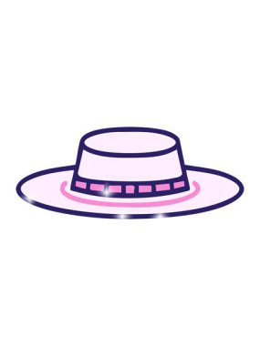 Zarif Brezilya şapkasının göz alıcı bir animasyonu.