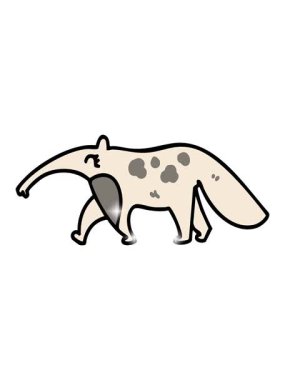 Brezilya 'da yürüyen dev bir karıncayiyenin ışıltı etkisi