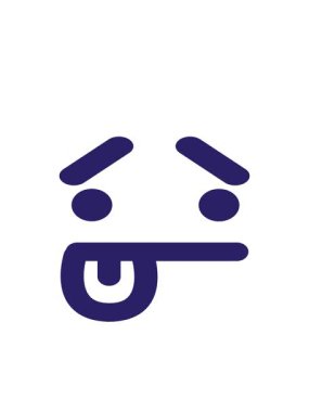 Belirsiz yüz simgesinin hareketli canlandırması