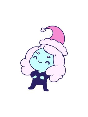 Kamwai kızının neşeli çizgi filminin dönen hareketli animasyonu