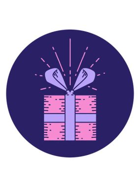 Bir dövme çizim simgesinin ışık efekti animasyonu