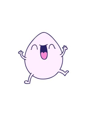 Garip karikatür yumurtasının gösterişli satış animasyonu