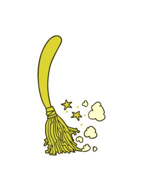 Cadılar Bayramı cadı süpürgesinin renk animasyonu değişiyor