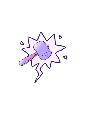 Konuşma baloncuklu karikatür çekicinin gösterişli satış animasyonları pürüzsüz gradyan stilde