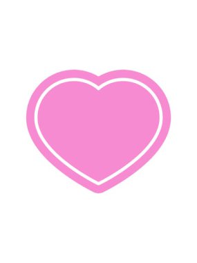 Kalp sembolü grafik simgesinin hareketli canlandırması