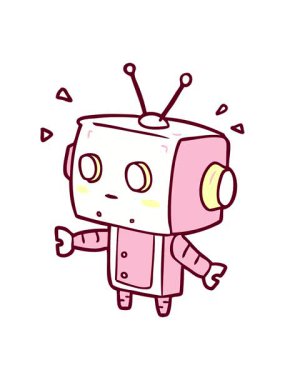 neon ışık efektleri çizgi film animasyonu parlak renkli, şaşırtıcı robot.