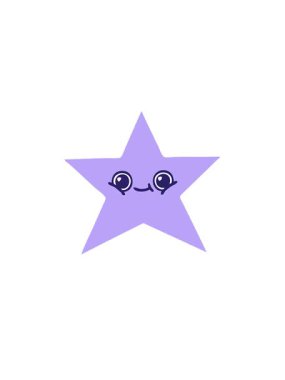 Bir altın yıldızın çizgi filminin yükselişi ve yüzüşü