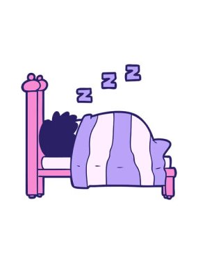 Karikatür horlayan kişinin dönen hareketi.