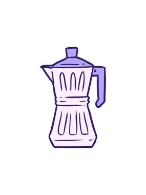 karikatür espresso makinesinin animasyonunu durdur ve bob