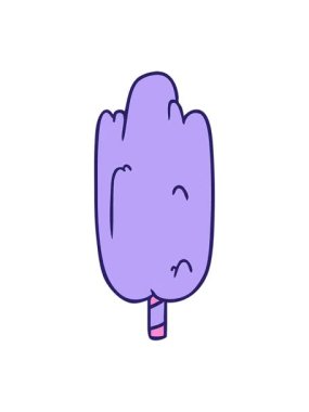 Titrek hareketli el animasyonu çizilmiş tek bir yeşil ağaç