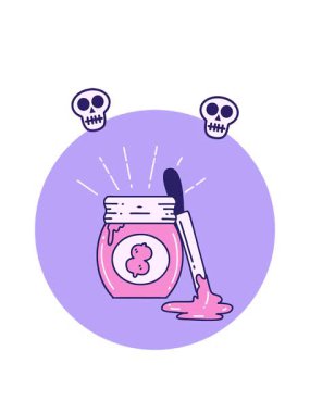 Dövme stili fıstık ezmesi animasyonu