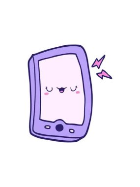 Şirin çizgi film arabasının titreşimli animasyonu