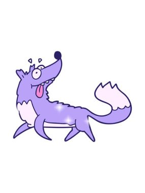 Aç Kurt çizgi filminin parıltı etkisi