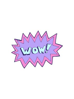 wow metninin dönen hareket canlandırması