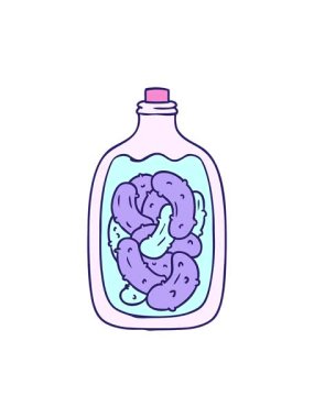 Karikatür karikatür karalama kavanozu turşu turşusu basınçlı animasyon