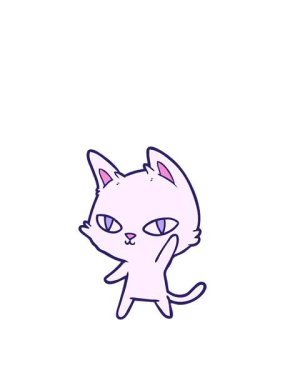 Kedi sallayan karalamaların zıplama hareketi