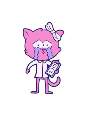 Çizgi filmlerdeki kedi karalamalarının dönen hareket animasyonları